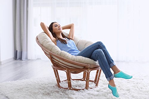 Natracure 5-Toe Gel Moisturizing Socks (Helps Dry Feet, Cracked Heels, Calluses, Cuticles, Rough Skin, Dead Skin, Use With Your Favorite Lotions, And Creams Or Pedicure) - 110-M-04 Cat - Size: Large #TOP5