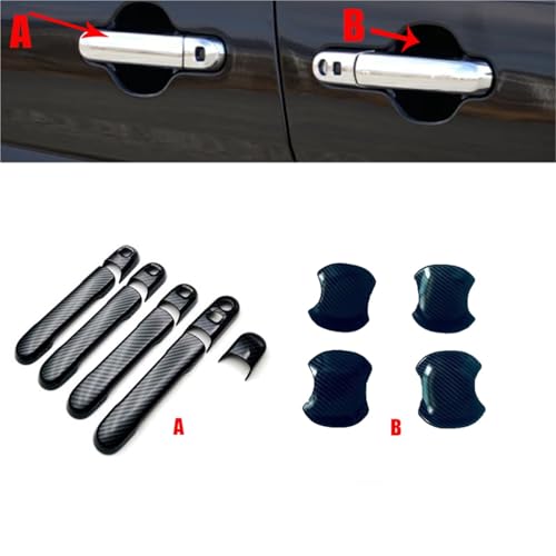 Pegatina de manija para Suzuki Solio Bandit 2021-2022, protector ABS de puerta exterior 2
