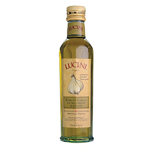 Aceite de oliva extra virgen con ajo robusto Lucini Italia, paquete 6 botellas 250 ml