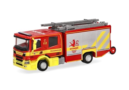 Preisvergleich Produktbild 098434 H0 Scania Crewcab CP28 HLF Feuerwehr Ratingen