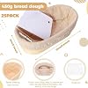 Gejoy 25 Sets Bread Proofing Baskets Bulk 10 Inch Banneton Dough Proofing Bowls Kit with Cloth Liner and Plastic Scraper Sourdough Basket for Home Sourdough Bakers
