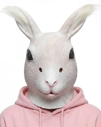Masque lapin respirant pour éviter la chaleur des déguisements de fête