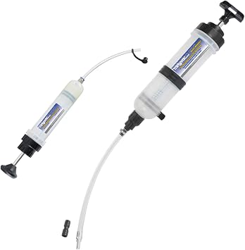 Mityvac MVB1030 Fluid Extraction and Dispensing Kit, MVA6851 7 oz Syringe with Flexible Tube, MVA6852 1.5 Liter Syringe with Twist-Valve and Dual-Seal Piston, ATF Adapter, Automotive and Industrial