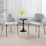 DESIGN MINIMALISTE MODERNE: Cette chaise de salle à manger présente un style contemporain avec un dossier ouvert qui épouse les courbes naturelles du corps. Les accoudoirs sont placés à une hauteur confortable pour un soutien détendu, complétés par des pieds en métal noir élégants pour créer un look global d'une simplicité élégante.