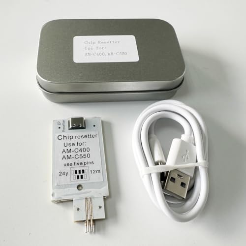 C9372 Chip Resetter for Epson AM-C400, AM-C550 Printer Maintenance Cartridge chip Reset with USB Cable All New for Office or Home use
