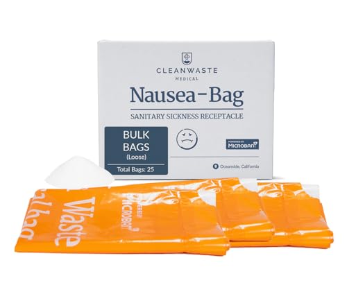 Cleanwaste Disposable Nausea Vomit Bag 50 Ct
