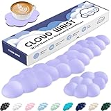 DESIGN ERGONOMIQUE EN FORME DE NUAGE – Le design spécial en forme de nuage épouse parfaitement le poignet, assurant un bon alignement et réduisant la tension sur les coudes et les épaules. La surface concave et convexe garde le poignet confortable et sec. Ce support de clavier mignon, ergonomique et stylé est le compagnon idéal pour le travail et les études.