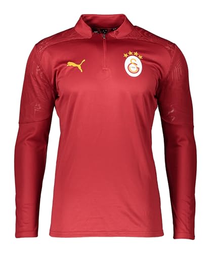 Image of PUMA Galatasaray Istanbul Training 1/4 Zip Top Red GSK Training Shirt Jersey, Size: L