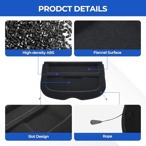 Autorder Cargo Cover for 2017-2023 Nissan Rogue Sport- Trunk Cover Cargo Cover Board Privacy Screen Rear Security Shade for Rogue Sport Accessories by Autorder - Image 5