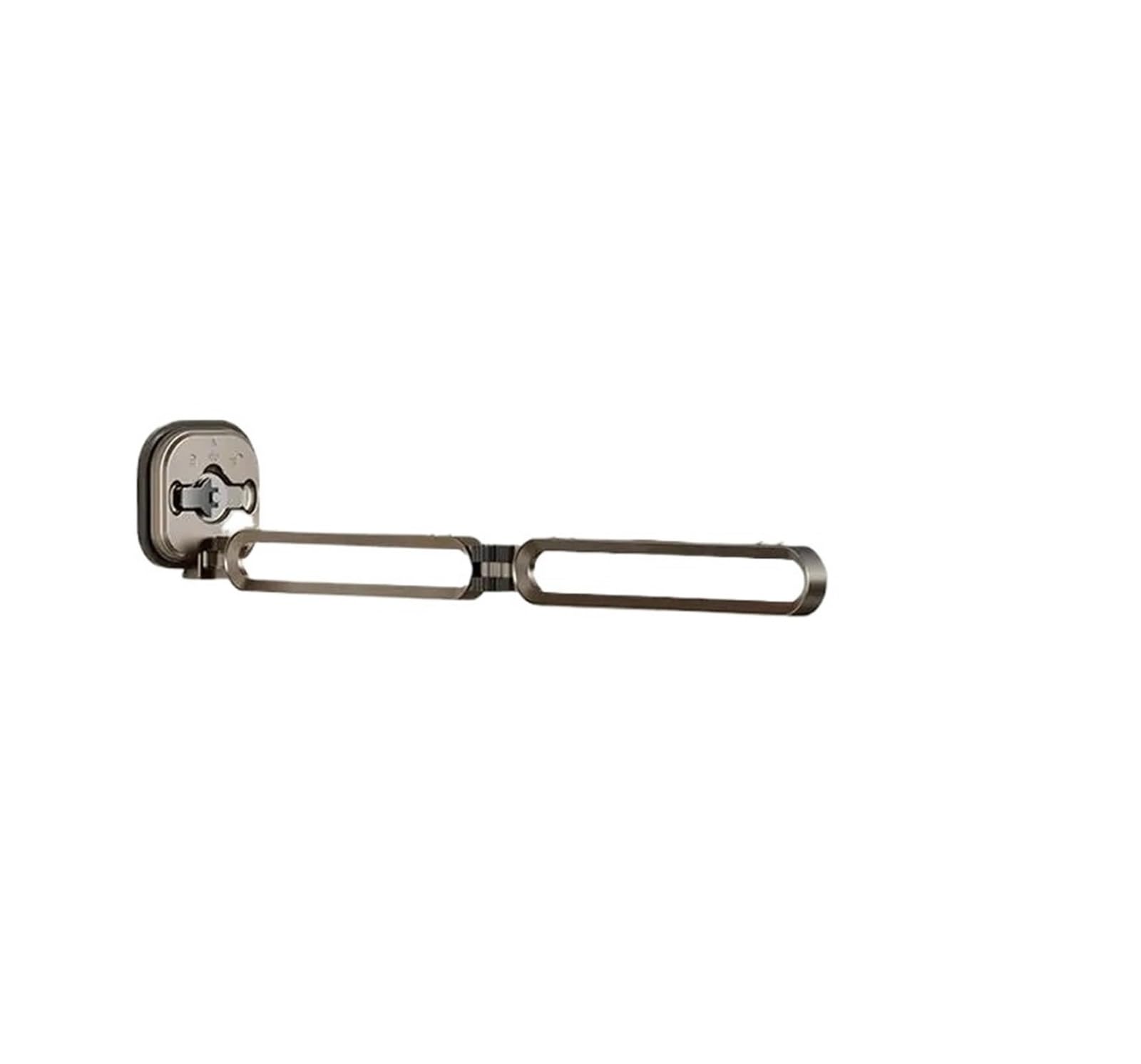 Wall Mounted Suction Cup Hanger, 360° Rotatable Folding Drying Rack(M)