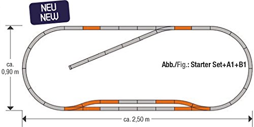 Preisvergleich Produktbild Roco 61151 geoLine Gleisset B1
