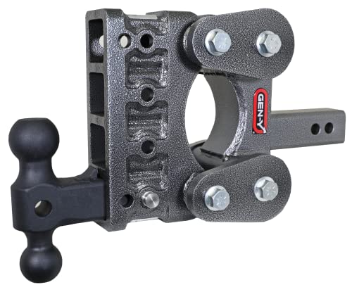 Gen-Y Gh-1214 The Boss Torsion-Flex Adjustable 5" Drop Hitch With Gh-051 Dual-Ball Mount For 2" Receiver - 16,000 Lb Towing Capacity - 1,700 Lb Tongue Weight #TOP28