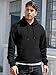 PLEPAN Men's Fashion Hoodies Sweatshirts Cotton Long Sleeve Essentials Hoodie Drawstring Heavyweight Fleece Pullover with Pockets, Black, XL