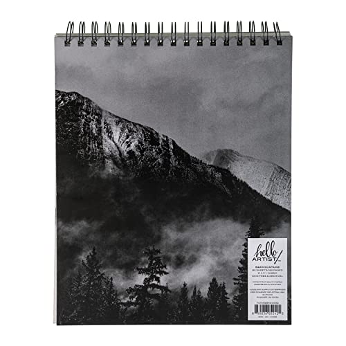 Image of Hello, Artist! Black Mountains Sketchbook, 9x11, White Paper