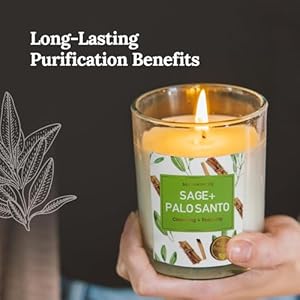 Magnificent101setof3longlastingpuresagepalosantocandles35ozeach42hourburnmadeofsoyparaffinfreecandlesforhouseenergycleansingmanifestation Urban Country Home Decor Magnificent 101 set of 3 long lasting pure sage palo santo candles 35 oz each 42 hour burn made of soy paraffin free candles for house energy cleansing manifestation urban country home decor