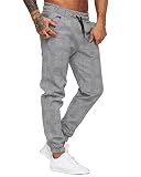 Mens Outdoors Jogger Pants Casual Athletic Drawstring Trousers Slim Fit Stretch Pants Plaid Sweatpan