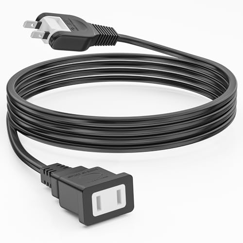 延長コード 5m HITRENDS 電源コード 電源タップ 5m 延長ケーブル 屋外用 屋内用 ソフトケーブル 防雨型 電源延長コード 5m 1口 15A 125V 1500W 電源増設 配線しやすいスイングプラグ 火災予防安全タップ 2P 絶縁キャップ ブラック 防水