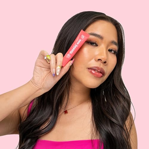 ESW Beauty Guava Mango Smoothie Lip Treatment - Light Pink Tint with Shea Butter, Peptides, Guava & Mango for Advanced Smoothing & Collagen Boost