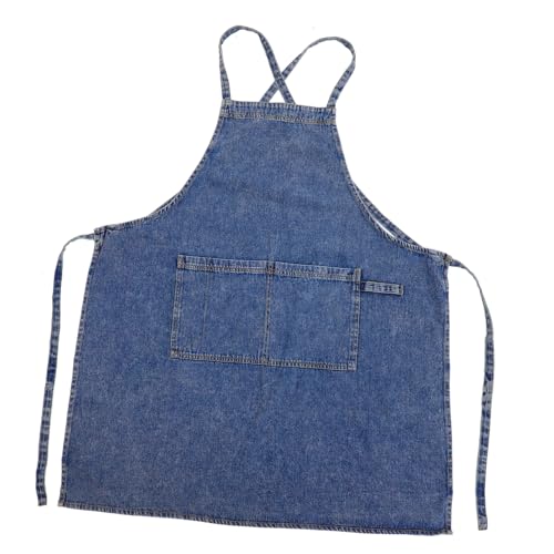 PHENOFICE Jean Apron Gardening Apron Work Apron Decorative Apron Washable Funny Apron Cross Back Apron Bib Apron Dishwashing Apron Chef Apron Butcher Apron Kitchen Apron Grilling Apron Denim