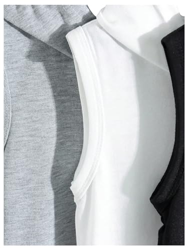 Floerns Toddler Boy's Casual Loose Fit Plain Solid Colored Sleeveless Hooded Vest3