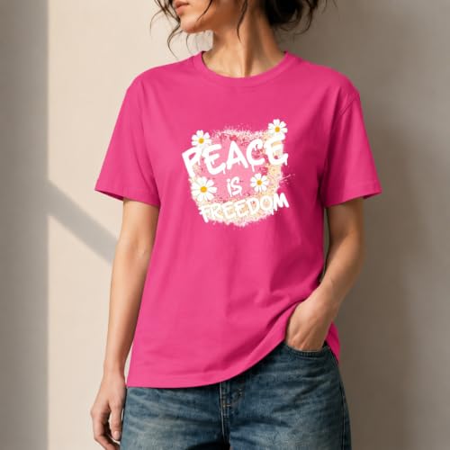 Image of Amazon Brand - INKAST Women Graphic Printed T-Shirt | Round Neck | Regular Fit | (Cotton Blend)