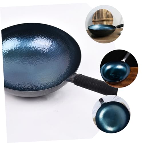 NAMOARLY Multi-functional Wok Frying Pan for Home Cooking Suitable for Stir-fry Boiling Steaming Compatible Electric Stoves Non-coated Design - Thumbnail 5