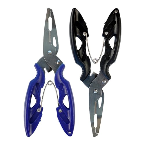 Pinzas de pesca multifuncionales, acero inoxidable, 2 piezas miniatura 5