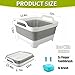Collapsible Cat Puppy Bath Tub: Portable Small Dog Bathtub, Shampoo Brush & Toothbrush Set - Pet Shower Tub for Chihuahua, Yorkie, Pomeranian, Bichon, Maltese, Shih Tzu, Toy Poodle & Boston Bathing