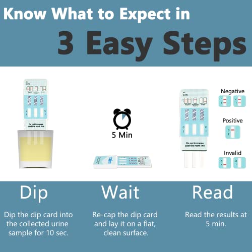 Prime Screen Marijuana (Thc) Multi Level Home Urine Test Kit-Highly Sensitive Thc 3 Level Drug Test Kit- Detecting Any Form Of Thc Cannabis Test At 15 Ng/Ml, 50 Ng/Ml, And 100 Ng/Ml - [5 Pack] #TOP2