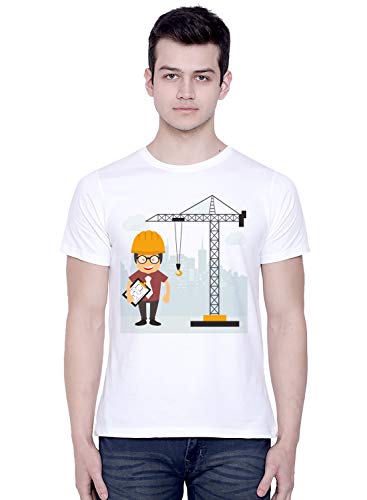 Image of CreativiT Graphic Printed T-Shirt for Unisex Engineer Tshirt | Casual Half Sleeve Round Neck T-Shirt | 100% Cotton | D00152-16