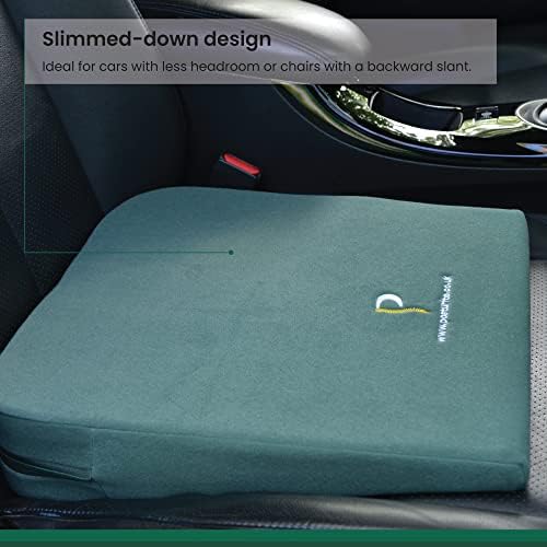 Posturite Slimline Wedge - Home, Office and Car Lumbar Support Seat - For Coccyx and Back Pain Relief