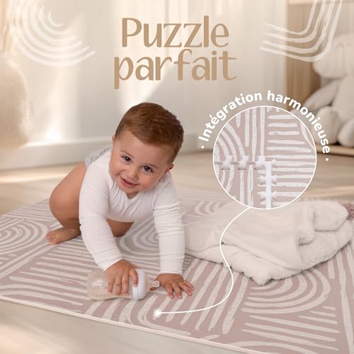 Tapis Bébé 170x122 cm – Tapis d’éveil bébé en mousse EVA, antidérapant et facile à nettoyer, au design harmonieux et décoratif, tapis de jeux bebe confortable | Co-Toddlery – vue 6