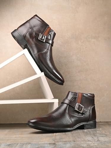 Image of MACTREE PU Leather Men's Formal Ankle Boots