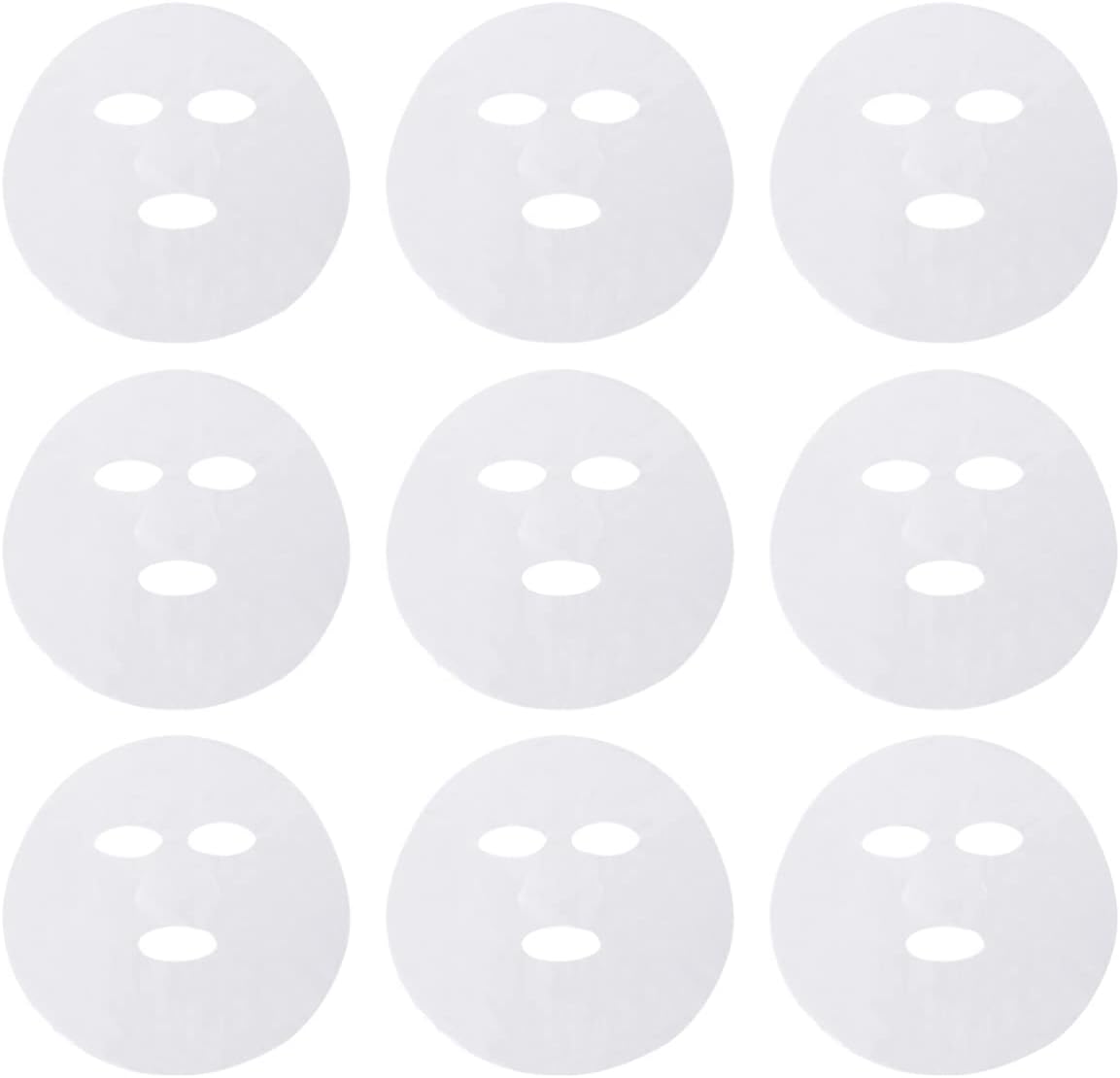 100 pcs Facial Plastic Mask Sheet Skin Care Dry Mask Paper Sheet DIY Cosmetic Face Skin Care Mask for Home Travel