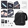 SPAHER Men Handbags Shoulder Bags Man Bag Messenger Business Bag Waterproof Crossbody Bag Satchel Sling Travel Bag Daily with Adjustable Shoulder Strap for 11 inch Ipad with USB Charge Port Black #2