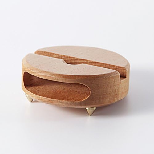 Mate2GO Wood Phone Stand, Acoustic Sound Amplifier Phone Dock Station Speaker Tablet Cradle Handmade Wooden Phone Holder as Gift compatible with iPhone, Samsung, LG,Kindle,Tablets - White Beech