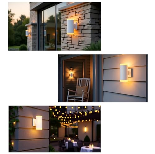 Image of Dusk to Dawn Outdoor Wall Lantern, Anti-Rust Waterproof Wall Lamps