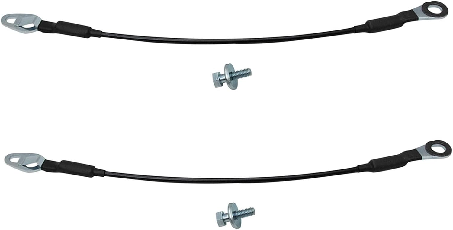 TRQ Tailgate Cable Set Compatible with 2007-2016 Chevrolet Silverado 1500 Silverado 2500 HD Silverado 3500 HD GMC Sierra 1500 Sierra 2500 HD Sierra 3500 HD 2009-2010 Hummer H3T