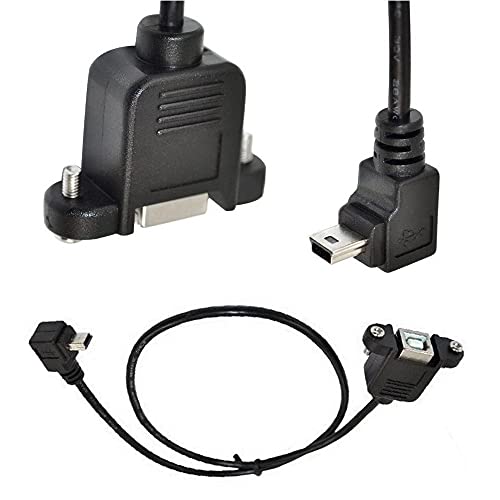 AKNPMHT Mini 5Pin ϊP[uAMini 5Pin90xIXUSB2.0 BlWtX[df[^A_v^P[u Mini 5Pin P[u 50CM