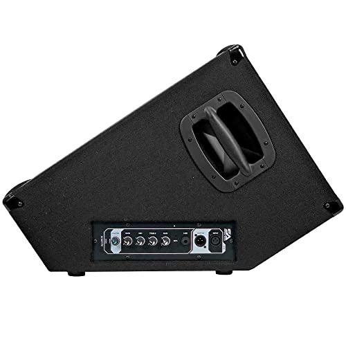 Seismic Audio - SA-12MT-PW - Powered 2-Way 12" Floor / Stage Monitor Wedge Style with Titanium Horn - 300 Watts RMS - PA/DJ Stage, Studio, Live Sound Active 12 Inch Monitor - Thumbnail 4