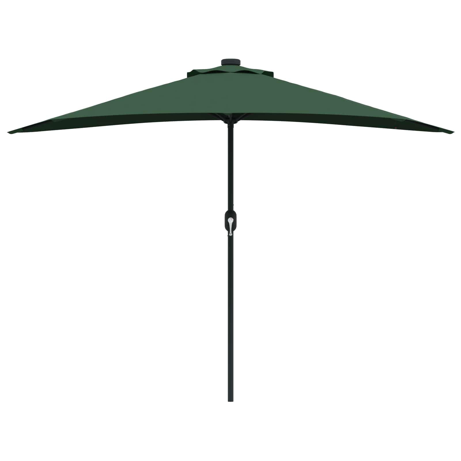 Genérico Sombrilla de jardín Verde 294 x 150 x 224 cm Poliéster y Acero,Casa y jardín,Jardín,Artículos de Exterior,Sombrillas-42003268