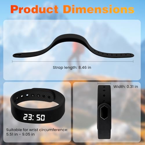 NLCCLTQ Effective Alarm Clocks for Deep Sleepers Extremely Vibrating Watch Deaf People Shock Vibroband Wristband with Men Vibration Heavy Sleeps Wrist Bracelet Silent that Won't Wake Partner by NLCCLTQ - Used condition - Image 9