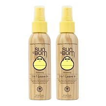Sun Bum Sun Bum Revitalizing 3 -in- 1 Detangler اترك في بلسم نباتي وخالي من القسوة فك تشابك الشعر وتكييفه وحمايته 2 Pack