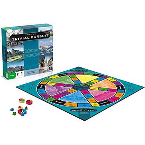 Winning Moves - Trivial Pursuit NORMANDIE - Jeu de société - Jeu de plateau - 1800 Questions Réponses - A partir de 8 ans - Version française