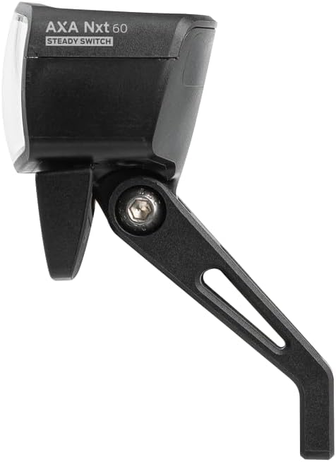 AXA Dynamo LED Headlight Nxt 60 Steady Switch Black | 60 Lux | SB Packaging