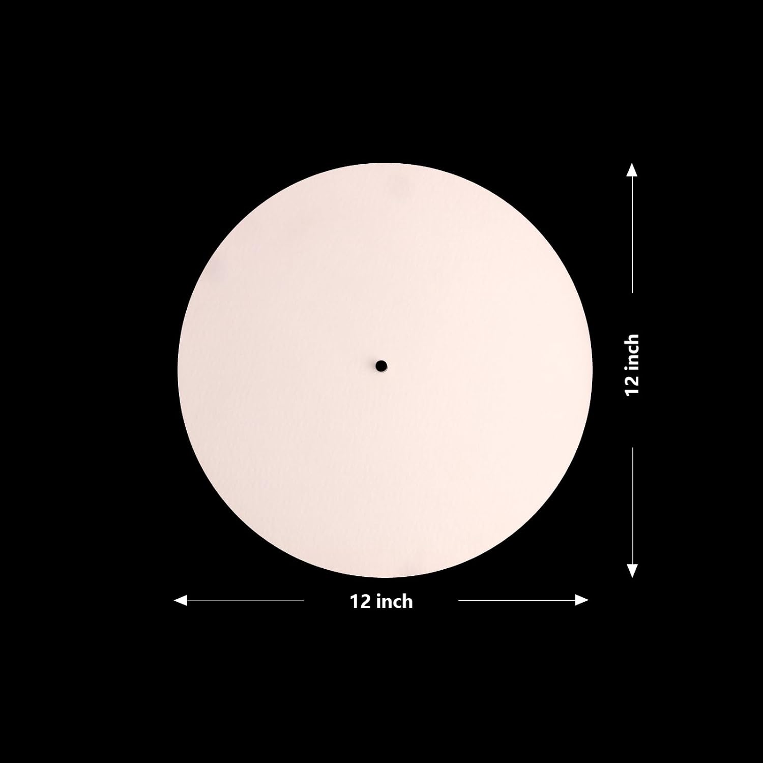2 Pcs Turntable Slipmat White Wool Mats, 12 Inch Turntable Mat Anti-Static for LP Vinyl Record，Record Player Accessories Professional Tuning Equipment Improve Sound image 2