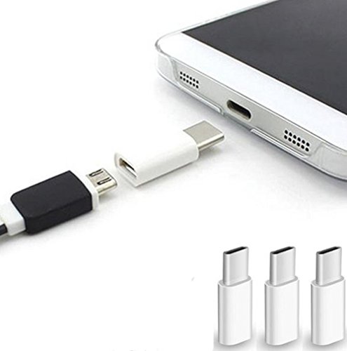 LAAT Tipo-C Adaptador Micro USB a Type C OTG Adaptador Adecuado para Samsung, Google Pixel, 3 Piezas