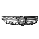✰Anwendbare Modelle: Gloss Black Diamant Style Grillgitter Grillgitter Auto Front Bumper Gruill für Mercedes für Benz CLK 320 500 W209 2003-2009, Vergleichen Sie bitte die Teilenummer mit Ihrem Original vor dem Kauf.