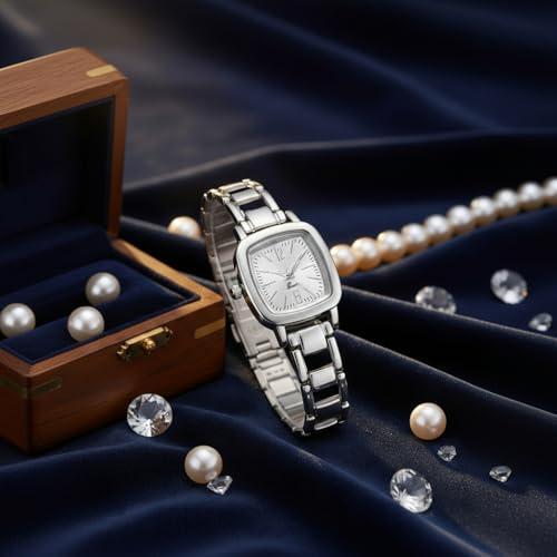 Image of Designer Stylish Watch Elegant Classic Casual Wrist Watch Square Small Face Ultra Slim Ladies Watches