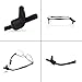 Keepons Original Black Prevent Eyeglass Slipping Anti Slip Anti Slide Eyewear Sunglasses Spectacle Glasses Temple Tip Sports Ear Hook Sleeve Retainer (2 pairs)
